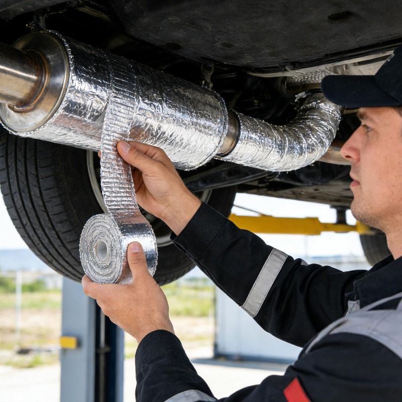 Taśma izolacyjna do rur wydech – Exhaust Wrap Titanium recenzja i cena