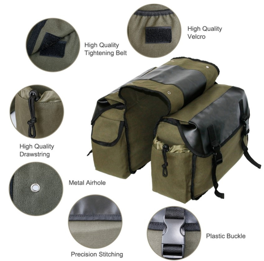 Płócienna Skórzana Tylna Sakwa – Motorcycle Gear Bag recenzja i cena